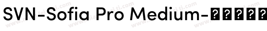 SVN-Sofia Pro Medium字体转换